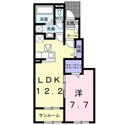 紀伊駅 徒歩56分 1階の物件間取画像